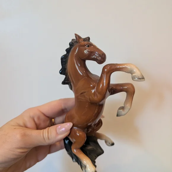 Brown Ceramic Horse Figurine - Picture 2 of 8